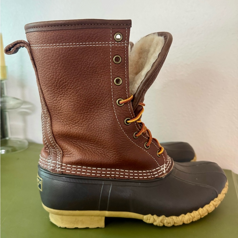 L.L. Bean Shearling Men's Boots Mens 7/ Women’s 8.5